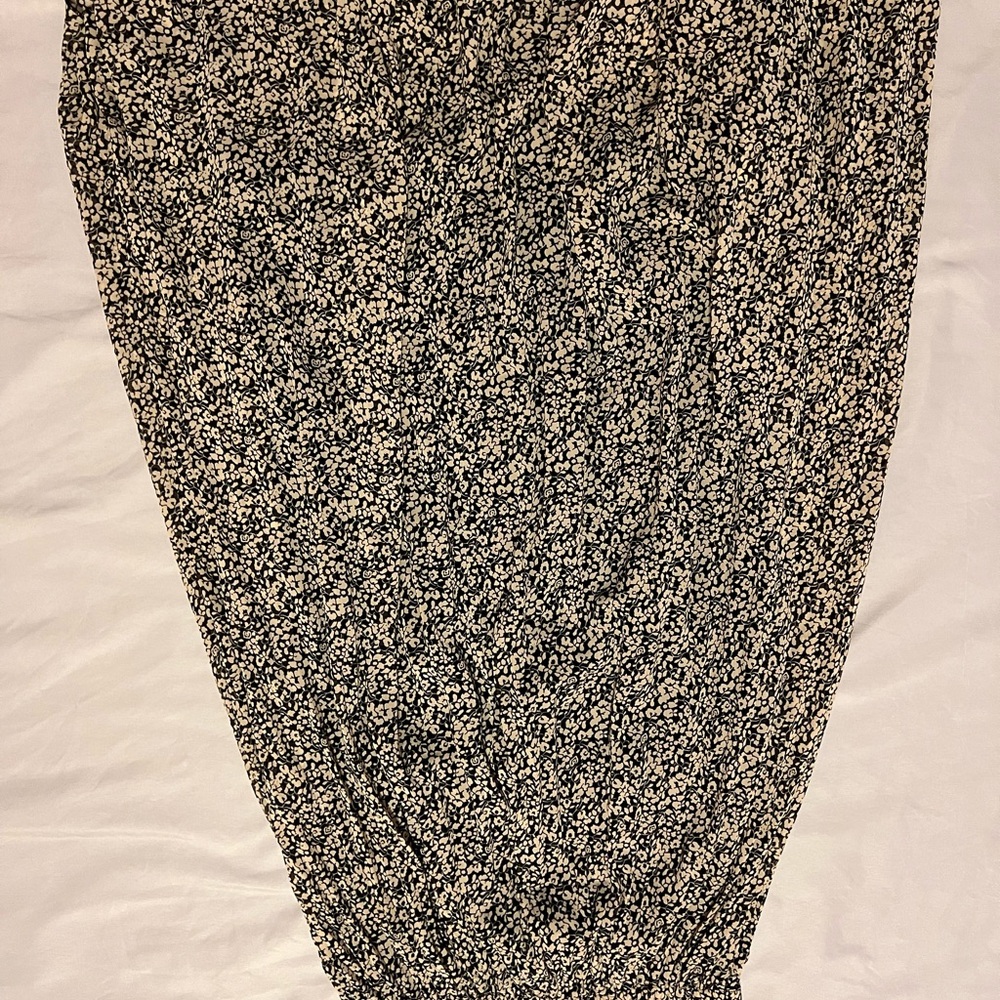 Floral Black and White Women's Skirt